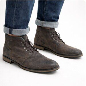 Aston Grey Men's Denali Leather Lace Up Ankle‎ Boots, Size 10.5